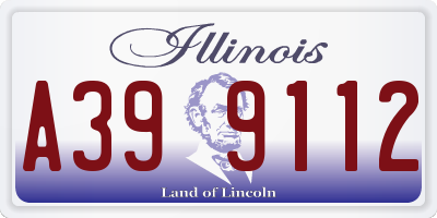 IL license plate A399112