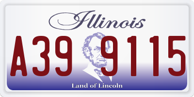 IL license plate A399115