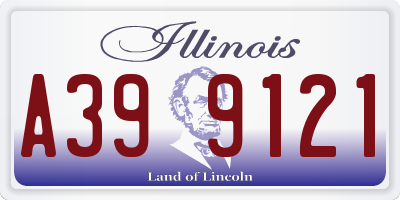 IL license plate A399121