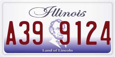 IL license plate A399124
