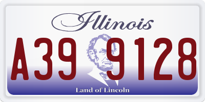 IL license plate A399128