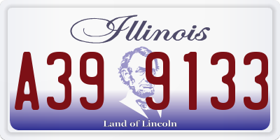 IL license plate A399133
