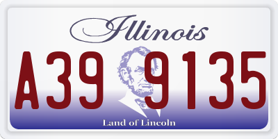 IL license plate A399135