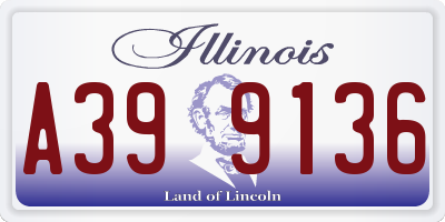 IL license plate A399136