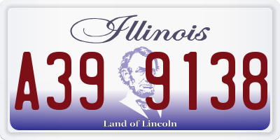 IL license plate A399138
