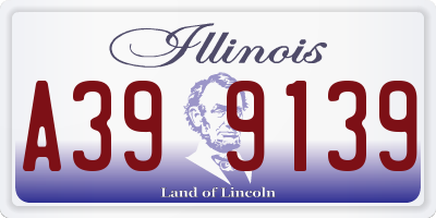 IL license plate A399139