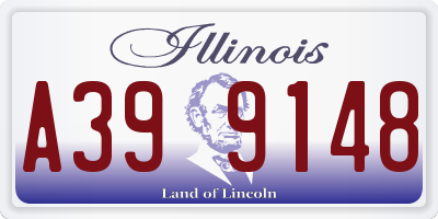 IL license plate A399148