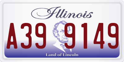 IL license plate A399149