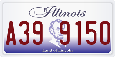 IL license plate A399150