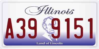 IL license plate A399151