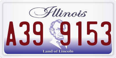 IL license plate A399153