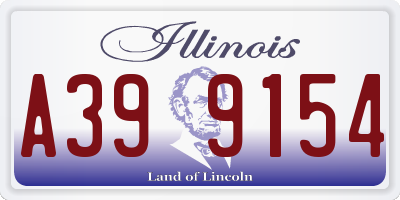 IL license plate A399154