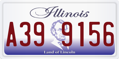 IL license plate A399156