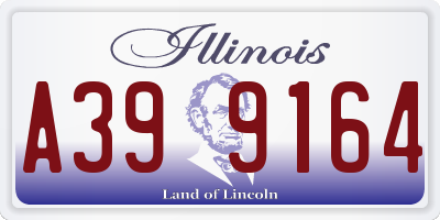 IL license plate A399164