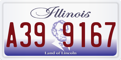 IL license plate A399167
