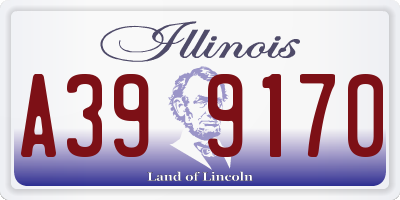 IL license plate A399170