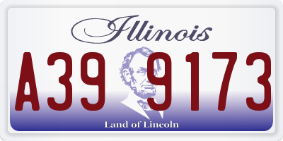 IL license plate A399173