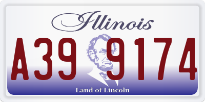 IL license plate A399174