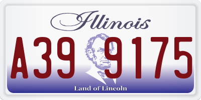 IL license plate A399175