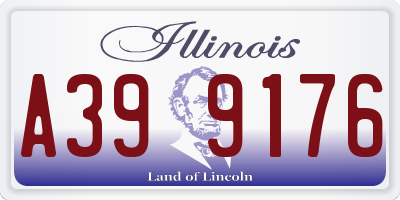 IL license plate A399176