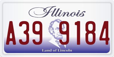 IL license plate A399184