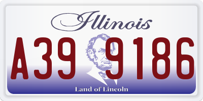 IL license plate A399186