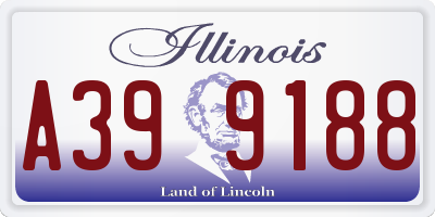 IL license plate A399188