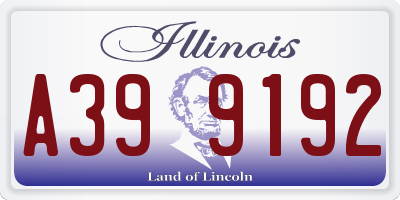 IL license plate A399192