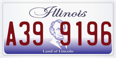 IL license plate A399196