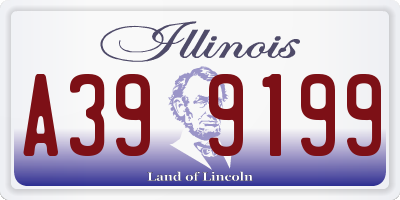 IL license plate A399199