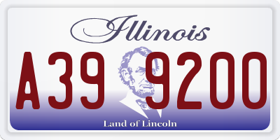 IL license plate A399200