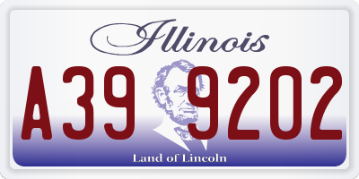 IL license plate A399202