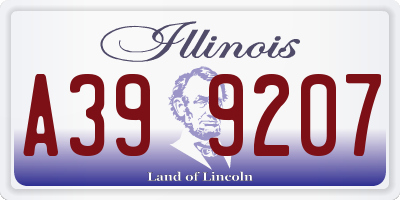 IL license plate A399207