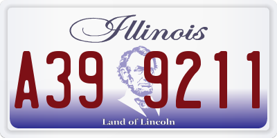 IL license plate A399211