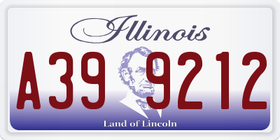 IL license plate A399212