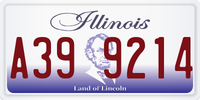 IL license plate A399214