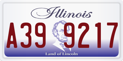 IL license plate A399217