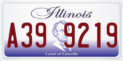 IL license plate A399219