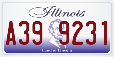 IL license plate A399231