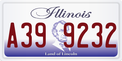 IL license plate A399232