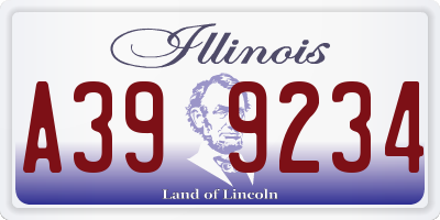 IL license plate A399234