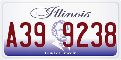 IL license plate A399238
