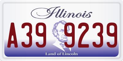 IL license plate A399239