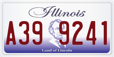 IL license plate A399241
