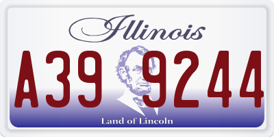 IL license plate A399244