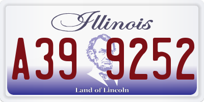 IL license plate A399252