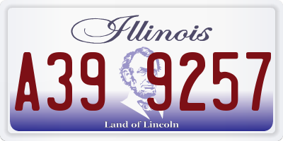 IL license plate A399257