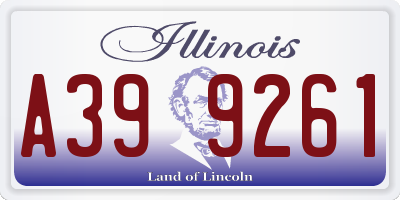 IL license plate A399261