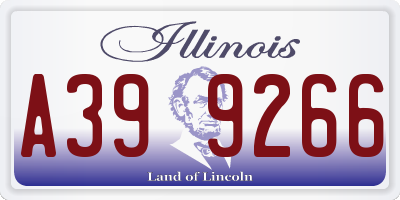 IL license plate A399266