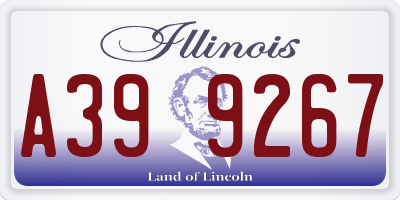 IL license plate A399267